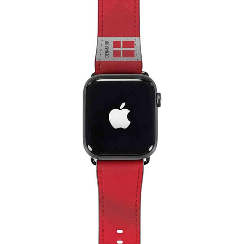 Denmark Soccer Flag Apple Watch Band 42-44mm